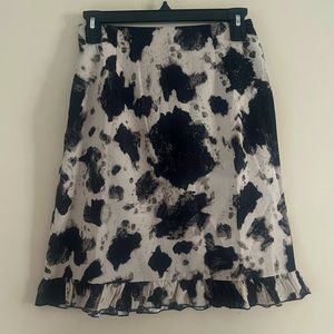 Patterned A line skirt in size 2